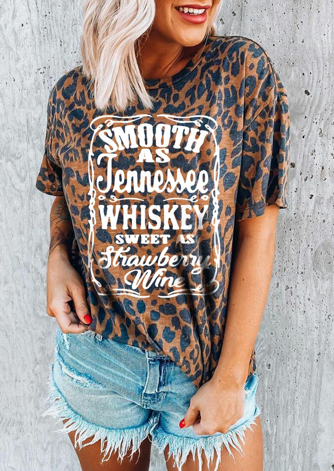 T-shirts Tees Leopard Smooth As Tennessee Whiskey T-Shirt Tee in Leopard. Size
T-shirts Tees Leopard Smooth As Tennessee Whiskey T-Shirt Tee in Leopard. Size