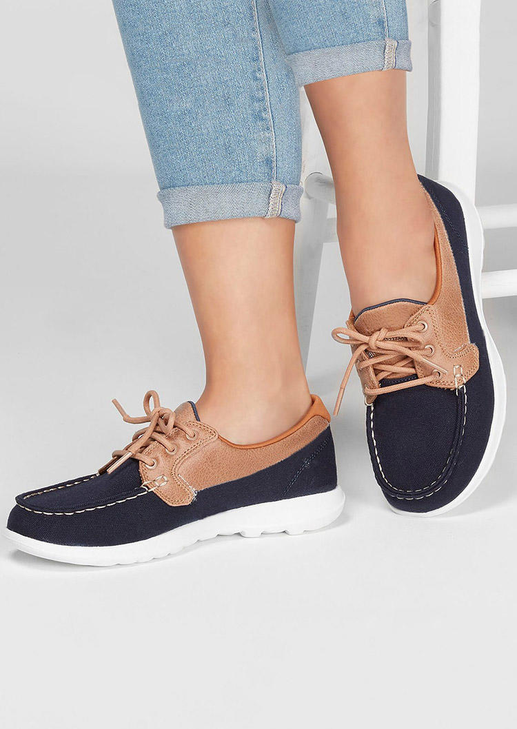 Sneakers Color Block Lace Up Round Toe Flat Sneakers in Deep Blue. Size: ,38,39,40,41
Sneakers Color Block Lace Up Round Toe Flat Sneakers in Deep Blue. Size: ,38,39,40,41