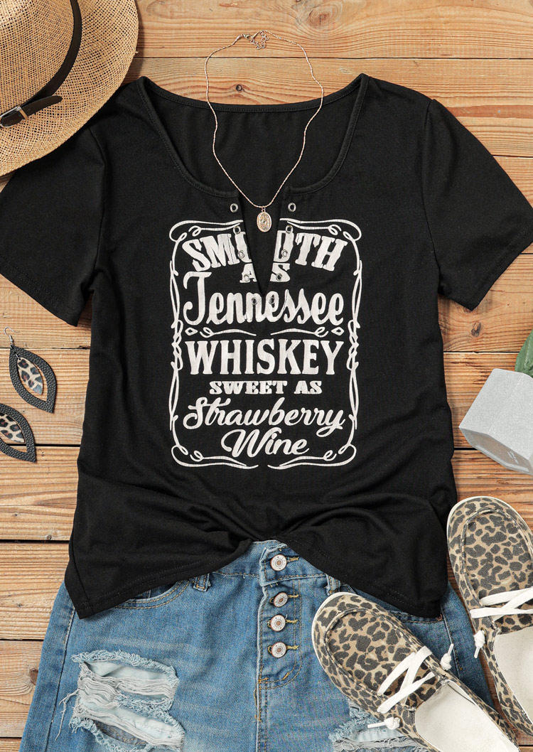 Blouses Smooth As Tennessee Whiskey Sweet As Strawberry Wine Blouse in Black. Size
Blouses Smooth As Tennessee Whiskey Sweet As Strawberry Wine Blouse in Black. Size