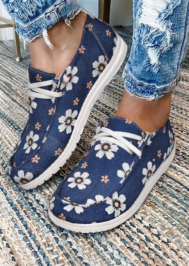 Sneakers Daisy Floral Round Toe Lace Up Flat Canvas Sneakers in Blue. Size: ,38,39,40,41
Sneakers Daisy Floral Round Toe Lace Up Flat Canvas Sneakers in Blue. Size: ,38,39,40,41
