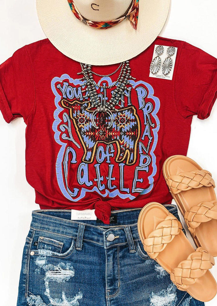T-shirts Tees You Ain't My Brand Of Cattle Aztec Geometric T-Shirt Tee in Red. Size: ,L,XL
T-shirts Tees You Ain't My Brand Of Cattle Aztec Geometric T-Shirt Tee in Red. Size: ,L,XL