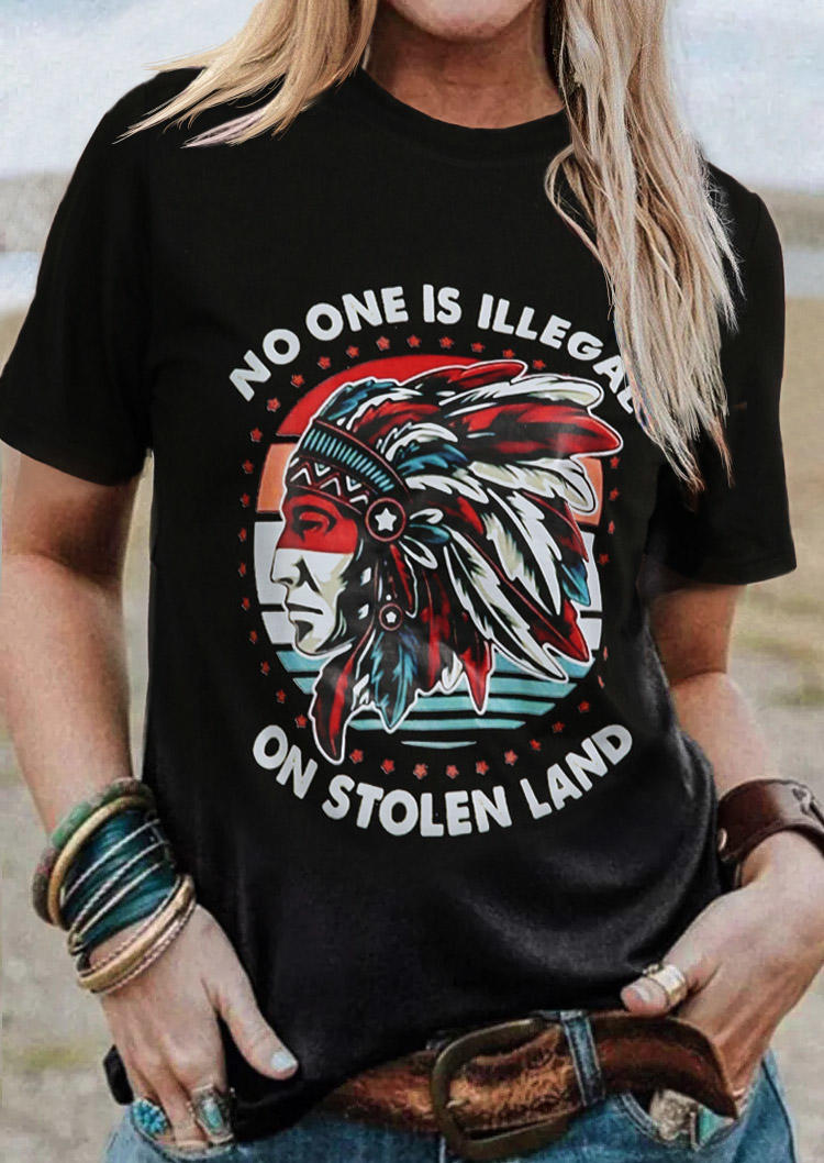 T-shirts Tees No One Is Illegal On Stolen Land Western T-Shirt Tee in Black. Size: ,M,L,XL
T-shirts Tees No One Is Illegal On Stolen Land Western T-Shirt Tee in Black. Size: ,M,L,XL