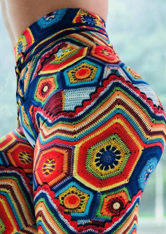 Activewear Vintage Floral High Waist Fitness Activewear Pants in Multicolor. Size
Activewear Vintage Floral High Waist Fitness Activewear Pants in Multicolor. Size