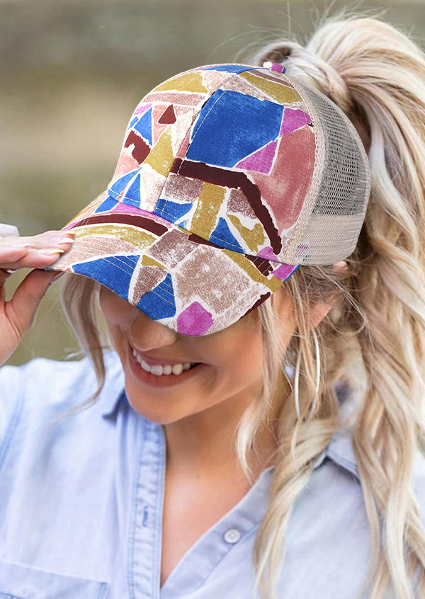 Hats Colorful Geometric Hollow Out Mesh Splicing Baseball Cap in Pattern2. Size
Hats Colorful Geometric Hollow Out Mesh Splicing Baseball Cap in Pattern2. Size