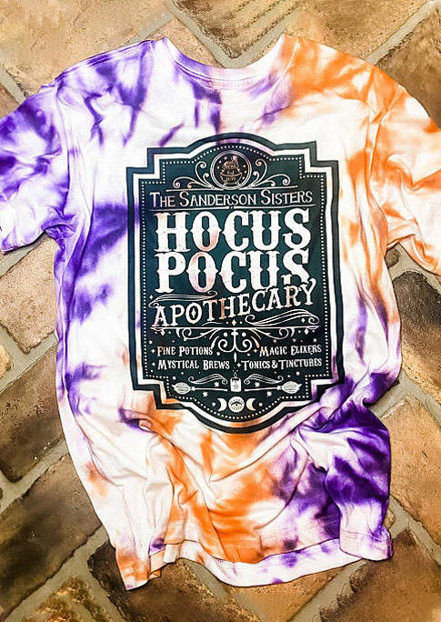 T-shirts Tees Halloween Tie Dye Apothecary Short Sleeve T-Shirt Tee in Multicolor. Size
T-shirts Tees Halloween Tie Dye Apothecary Short Sleeve T-Shirt Tee in Multicolor. Size