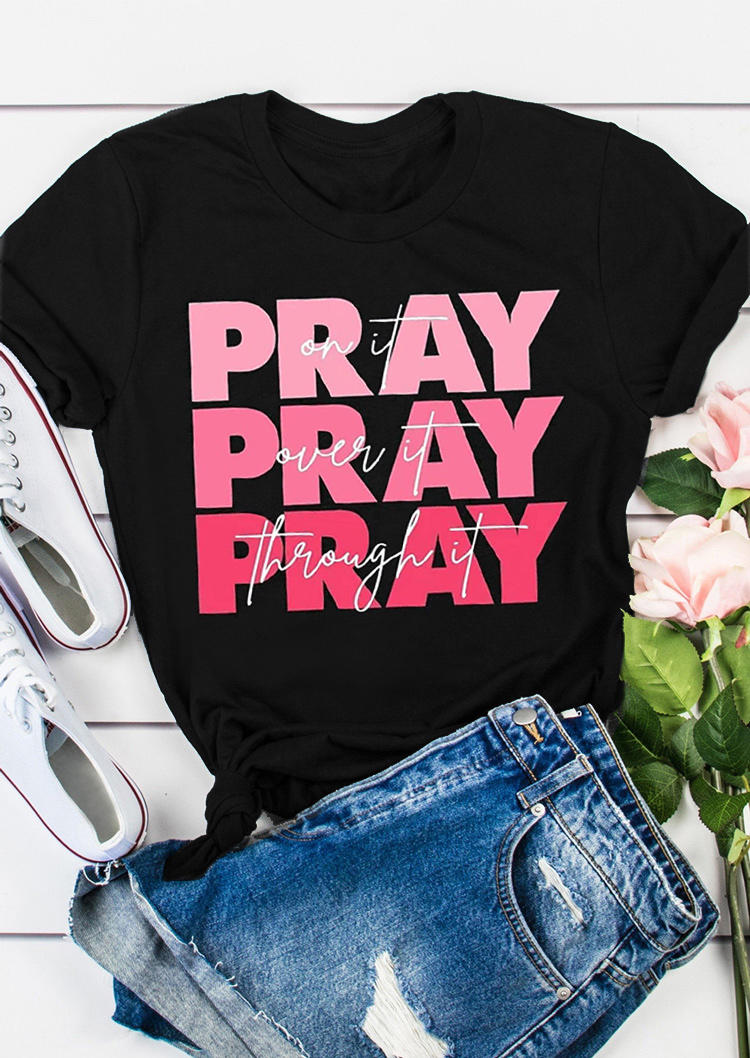 T-shirts Tees Pray On It Pray Over It Pray Through It T-Shirt Tee in Black. Size
T-shirts Tees Pray On It Pray Over It Pray Through It T-Shirt Tee in Black. Size