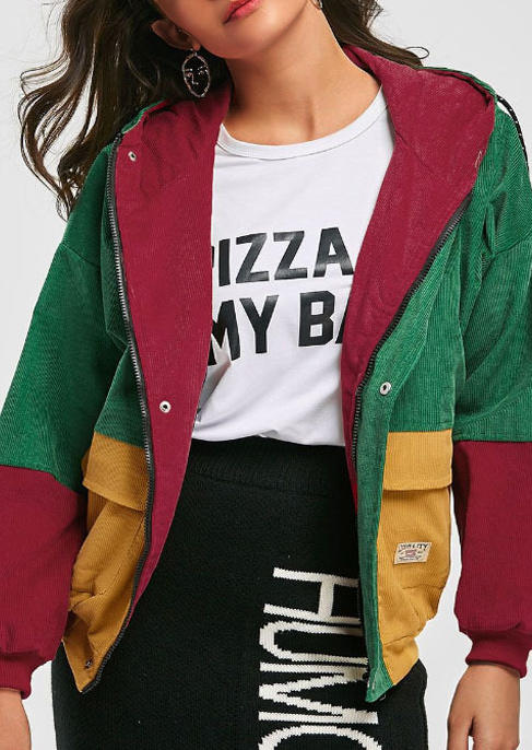 Coats Color Block Button Drawstring Hooded Corduroy Coat in Multicolor. Size: ,M,L,XL
Coats Color Block Button Drawstring Hooded Corduroy Coat in Multicolor. Size: ,M,L,XL