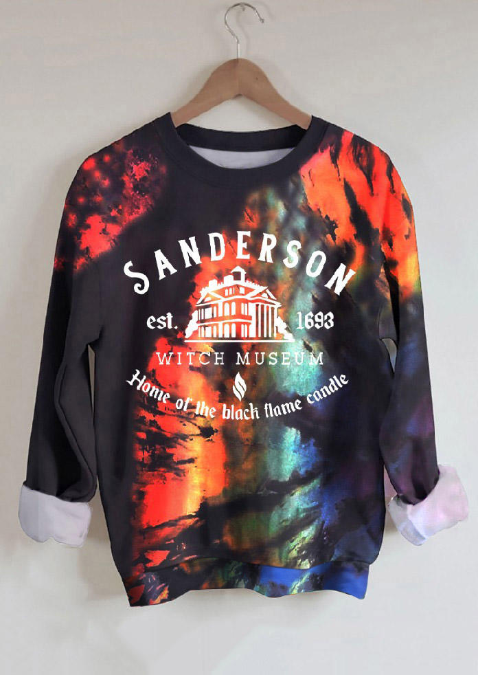 Sweatshirts Halloween Home Of The Black Flame Candle Tie Dye Sweatshirt in Multicolor. Size
Sweatshirts Halloween Home Of The Black Flame Candle Tie Dye Sweatshirt in Multicolor. Size