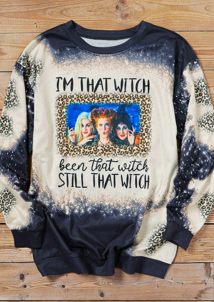 Sweatshirts Bleached Leopard I'm That Witch Sweatshirt in Multicolor. Size: ,M,L,XL
Sweatshirts Bleached Leopard I'm That Witch Sweatshirt in Multicolor. Size: ,M,L,XL