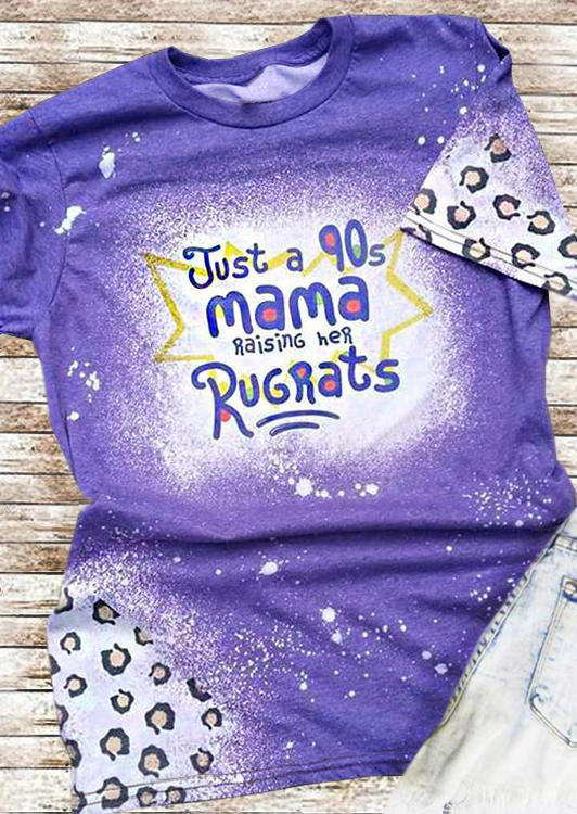 T-shirts Tees Leopard Just A 90s Mama Raising Her Rugrats T-Shirt Tee in Purple. Size
T-shirts Tees Leopard Just A 90s Mama Raising Her Rugrats T-Shirt Tee in Purple. Size