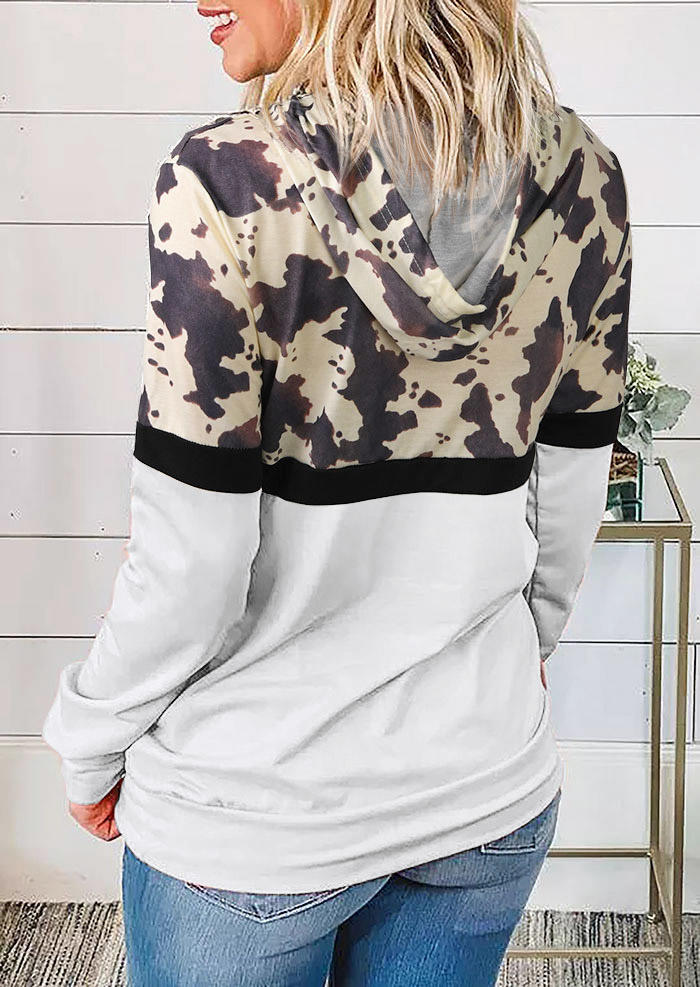 Hoodies Cow Splicing Kangaroo Pocket Long Sleeve Hoodie in Multicolor. Size: ,M,L
Hoodies Cow Splicing Kangaroo Pocket Long Sleeve Hoodie in Multicolor. Size: ,M,L