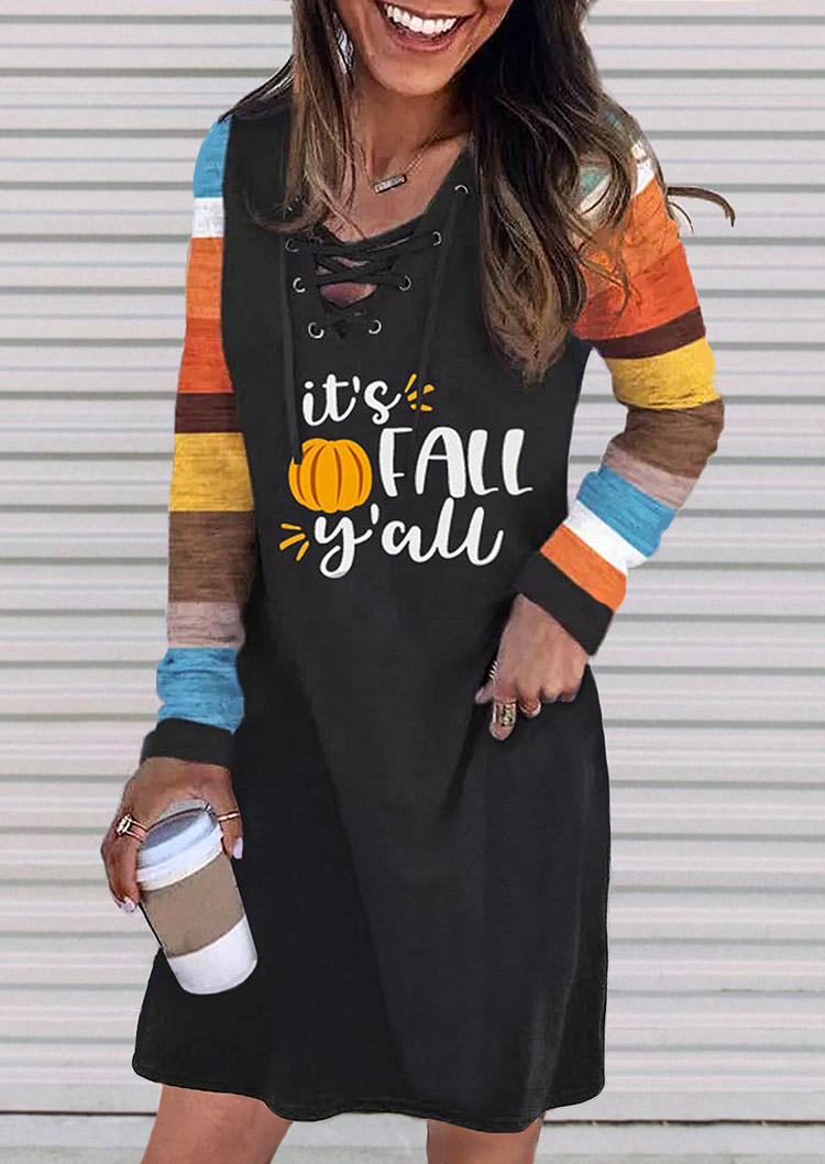 Mini Dresses It' Fall Y'all Pumpkin Color Block Striped Mini Dress in Multicolor. Size: ,M,L,XL
Mini Dresses It' Fall Y'all Pumpkin Color Block Striped Mini Dress in Multicolor. Size: ,M,L,XL