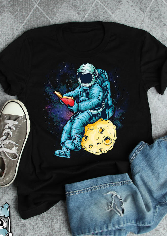 T-shirts Tees Astronaut Book Starry Sky Planet T-Shirt Tee in Black. Size: ,M,L,XL
T-shirts Tees Astronaut Book Starry Sky Planet T-Shirt Tee in Black. Size: ,M,L,XL