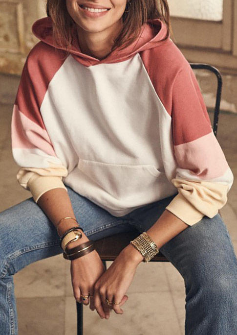 Hoodies Color Block Kangaroo Pocket Long Sleeve Hoodie in Multicolor. Size: ,M,L,XL
Hoodies Color Block Kangaroo Pocket Long Sleeve Hoodie in Multicolor. Size: ,M,L,XL