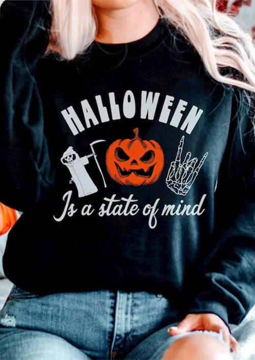 Sweatshirts Halloween Pumpkin Skeleton Pullover Sweatshirt in Black. Size: ,M,L,XL
Sweatshirts Halloween Pumpkin Skeleton Pullover Sweatshirt in Black. Size: ,M,L,XL