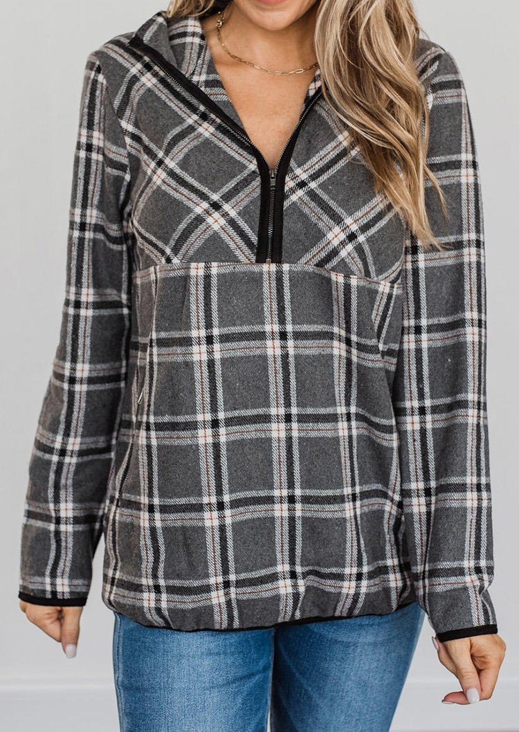Sweatshirts Plaid Long Sleeve Turn-Down Collar Sweatshirt in Multicolor. Size: L,M
Sweatshirts Plaid Long Sleeve Turn-Down Collar Sweatshirt in Multicolor. Size: L,M