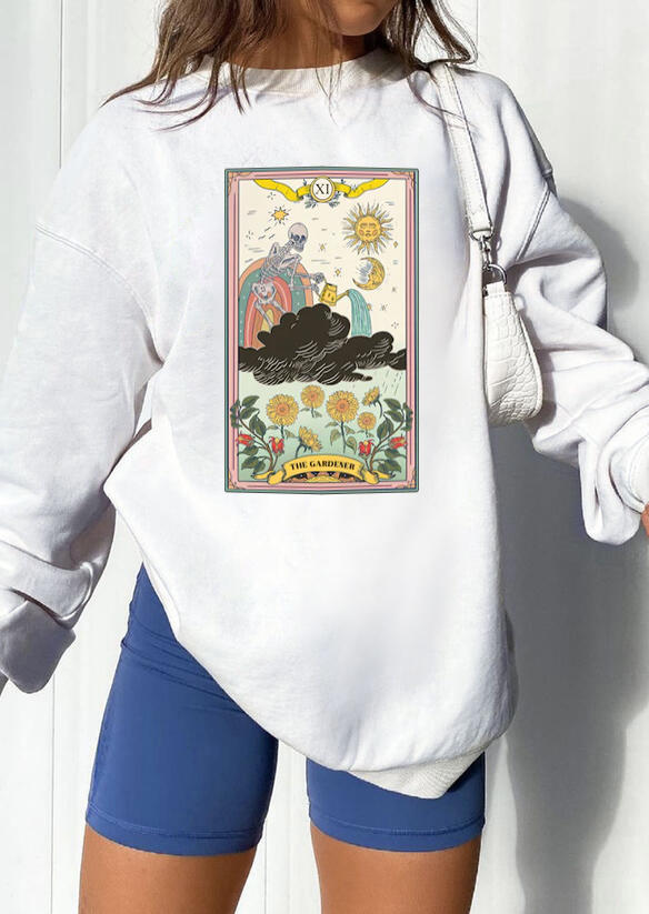 Sweatshirts Halloween Skeleton Floral Sun Moon Sweatshirt in White. Size: ,M,L,XL
Sweatshirts Halloween Skeleton Floral Sun Moon Sweatshirt in White. Size: ,M,L,XL