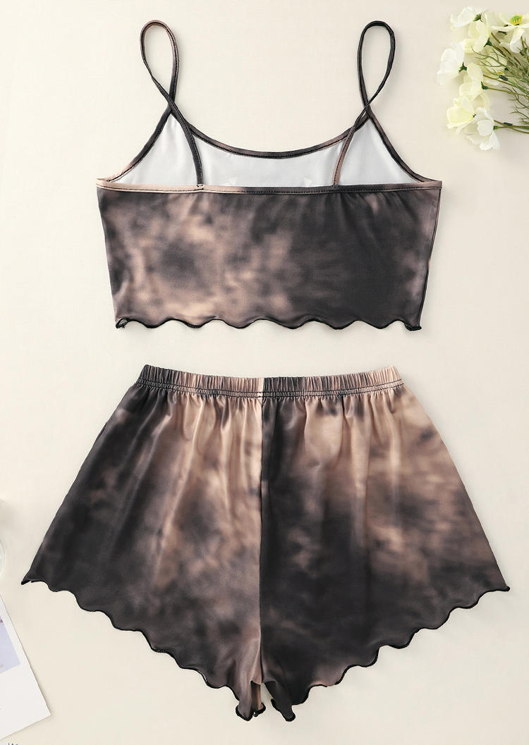Sleepwear Halloween Skeleton Hand Tie Dye Camisole And Shorts Pajamas Set in Brown. Size
Sleepwear Halloween Skeleton Hand Tie Dye Camisole And Shorts Pajamas Set in Brown. Size