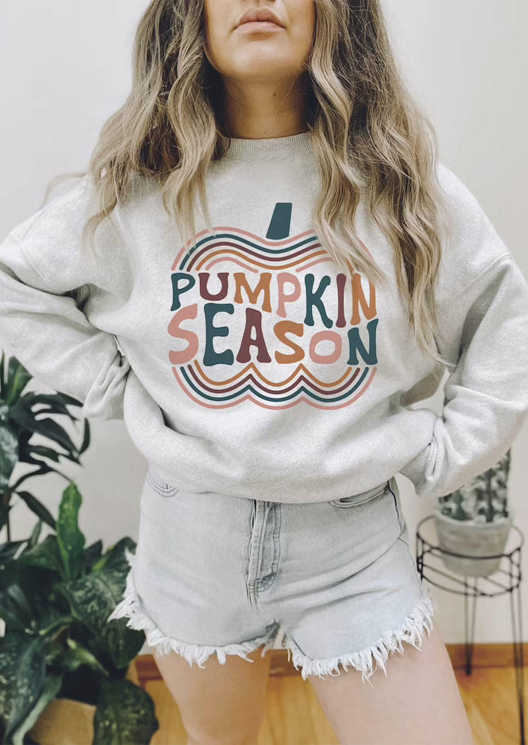 Sweatshirts Thanksgiving Pumpkin Season Long Sleeve Sweatshirt in Gray. Size: ,M,L,XL
Sweatshirts Thanksgiving Pumpkin Season Long Sleeve Sweatshirt in Gray. Size: ,M,L,XL