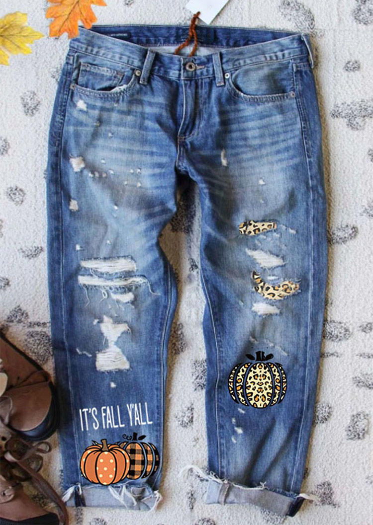 Pants It' Fall Y'all Leopard Pumpkin Denim Jeans Pants in Light Blue. Size: ,M,L,XL
Pants It' Fall Y'all Leopard Pumpkin Denim Jeans Pants in Light Blue. Size: ,M,L,XL
