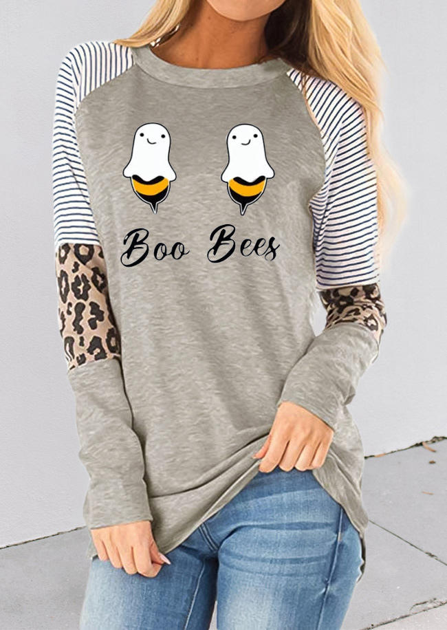 T-shirts Tees Boo Bees Striped Leopard Long Sleeve T-Shirt Tee in Multicolor. Size: M
T-shirts Tees Boo Bees Striped Leopard Long Sleeve T-Shirt Tee in Multicolor. Size: M