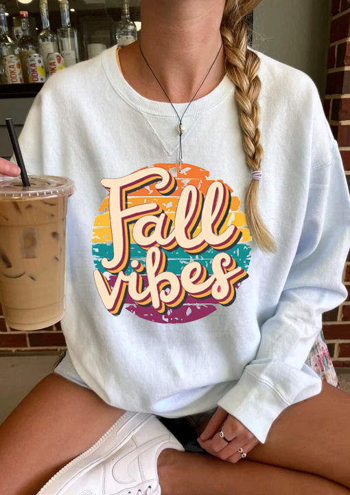 Sweatshirts Thanksgiving Fall Vibes Long Sleeve Sweatshirt in White. Size: ,M,L,XL
Sweatshirts Thanksgiving Fall Vibes Long Sleeve Sweatshirt in White. Size: ,M,L,XL