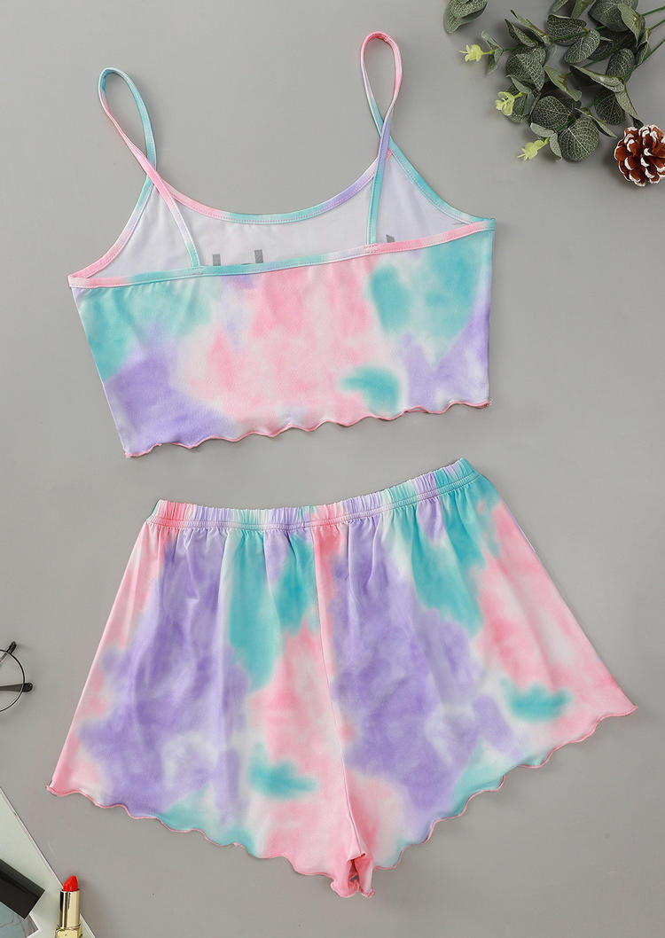 Sleepwear Trouble Tie Dye Camisole And Shorts Pajamas Set in Multicolor. Size: ,M,L,XL
Sleepwear Trouble Tie Dye Camisole And Shorts Pajamas Set in Multicolor. Size: ,M,L,XL