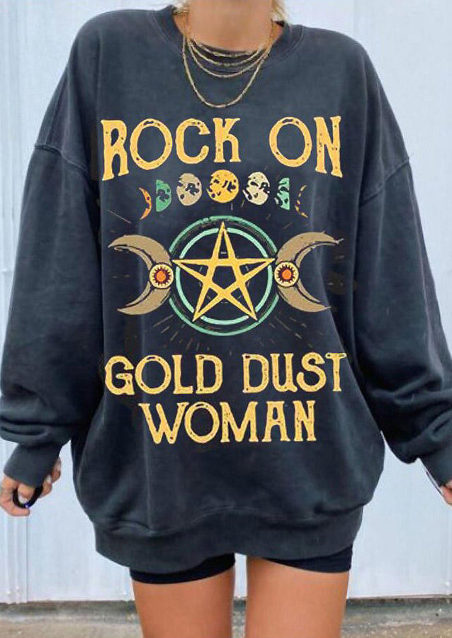 Sweatshirts Rock On Gold Dust Woman Sweatshirt in Dark Grey. Size: ,M,L,XL
Sweatshirts Rock On Gold Dust Woman Sweatshirt in Dark Grey. Size: ,M,L,XL