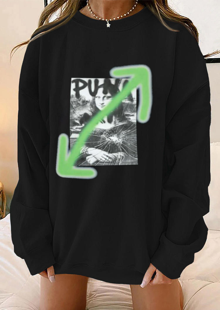 Sweatshirts Mona Lisa Arrow Funny Long Sleeve Sweatshirt in Black. Size: ,M,L,XL
Sweatshirts Mona Lisa Arrow Funny Long Sleeve Sweatshirt in Black. Size: ,M,L,XL