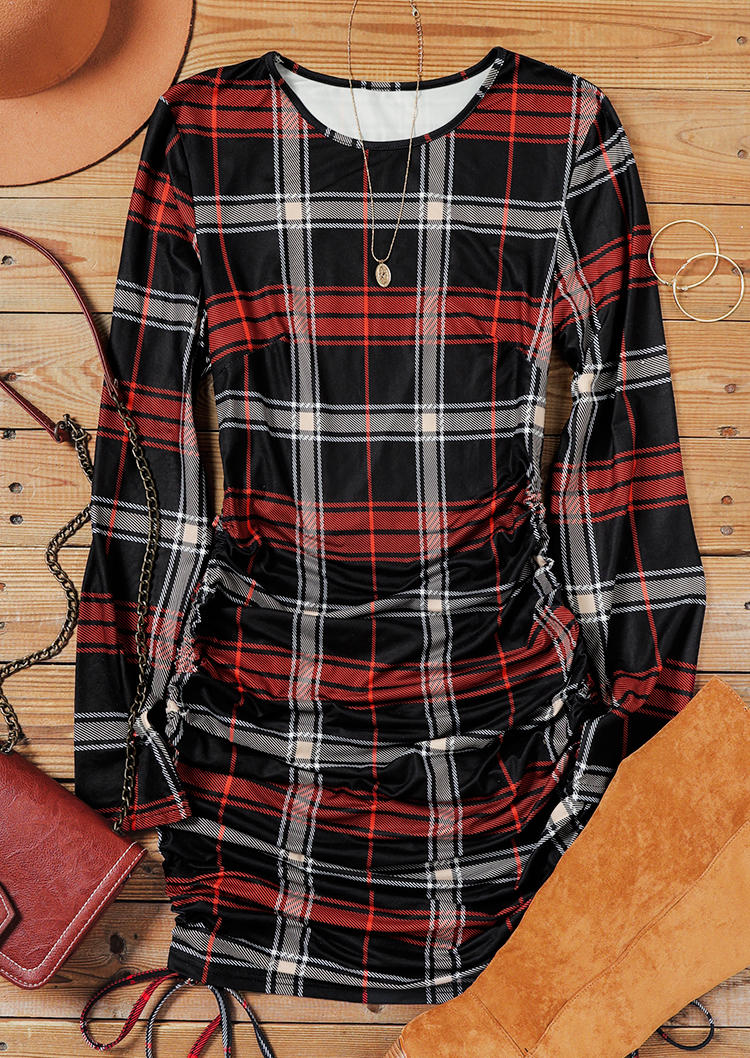 Bodycon Dresses Plaid Drawstring Long Sleeve O-Neck Bodycon Dress in Multicolor. Size: ,3XL
Bodycon Dresses Plaid Drawstring Long Sleeve O-Neck Bodycon Dress in Multicolor. Size: ,3XL