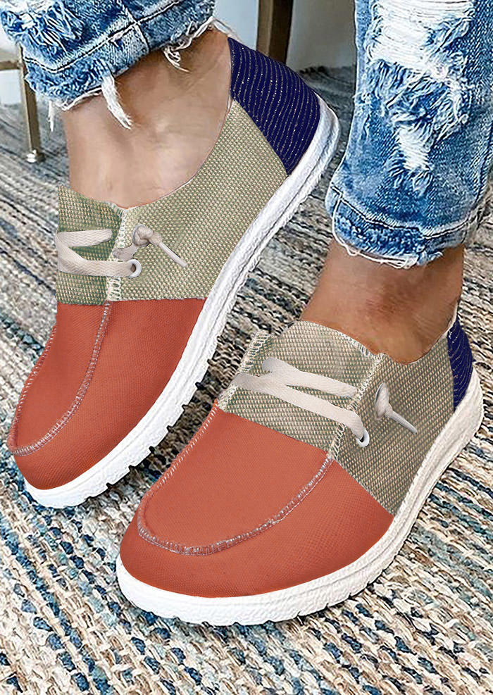 Sneakers Color Block Slip On Flat Canvas Sneakers in Multicolor. Size: ,38,39,40,41
Sneakers Color Block Slip On Flat Canvas Sneakers in Multicolor. Size: ,38,39,40,41