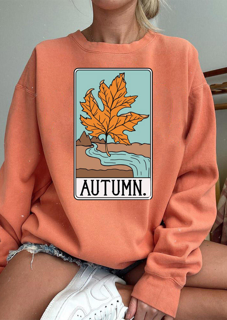 Sweatshirts Autumn Tarot Maple Leaf Long Sleeve Sweatshirt in Orange. Size: ,M,L,XL
Sweatshirts Autumn Tarot Maple Leaf Long Sleeve Sweatshirt in Orange. Size: ,M,L,XL