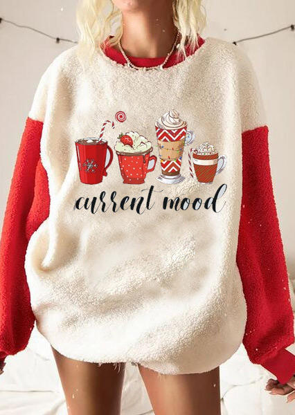 Sweatshirts Christmas Coffee Chocolate Pullover Sweatshirt in Multicolor. Size: ,M,L,XL
Sweatshirts Christmas Coffee Chocolate Pullover Sweatshirt in Multicolor. Size: ,M,L,XL