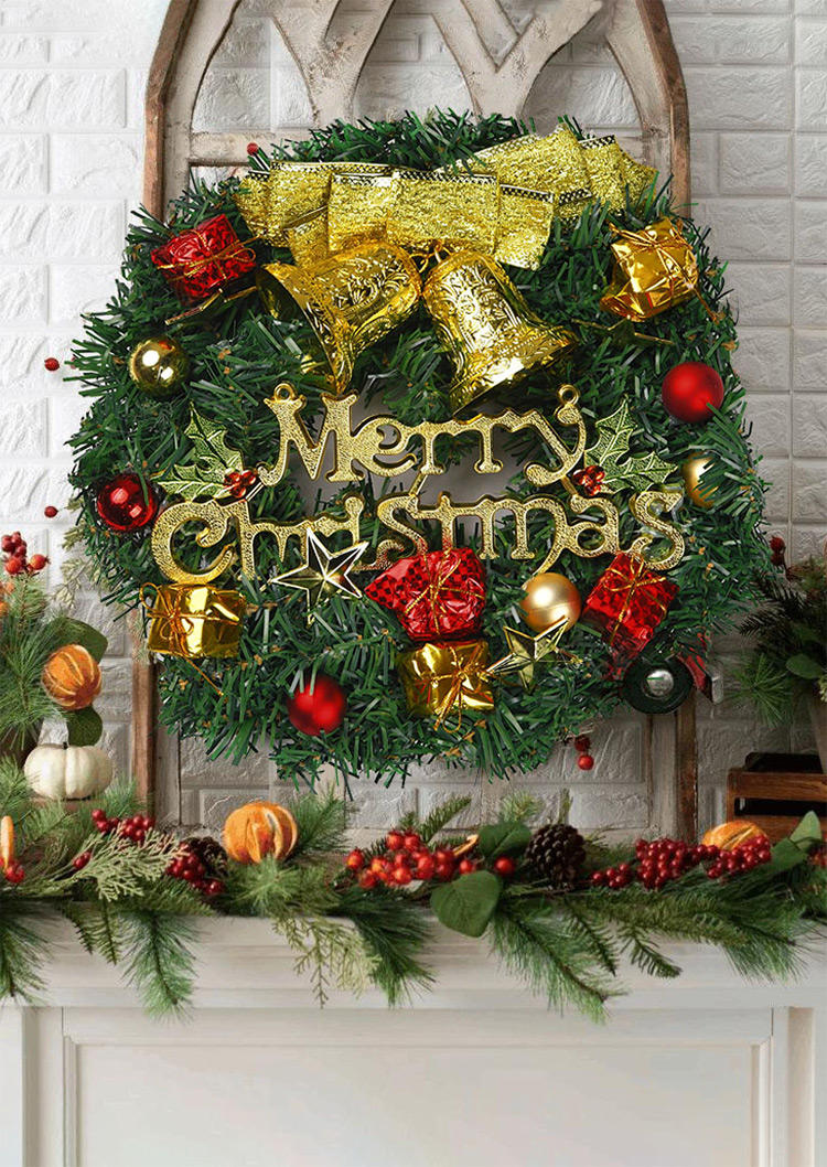Christmas Decoration Merry Christmas Wreath Decoration Ornament in Pattern1,Pattern2. Size
Christmas Decoration Merry Christmas Wreath Decoration Ornament in Pattern1,Pattern2. Size
