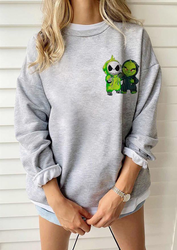 Sweatshirts Skull Cartoon Long Sleeve O-Neck Sweatshirt in Gray. Size: ,M,L,XL
Sweatshirts Skull Cartoon Long Sleeve O-Neck Sweatshirt in Gray. Size: ,M,L,XL