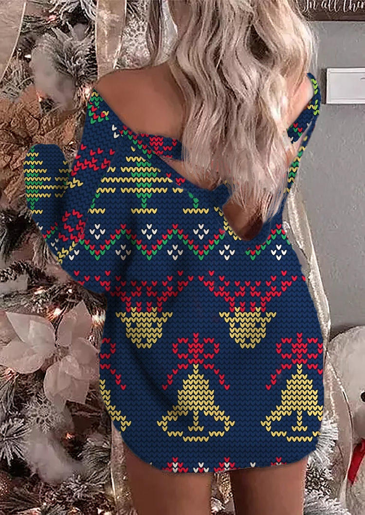 Mini Dresses Christmas Reindeer Criss-Cross Open Back Mini Dress in Blue. Size: ,M,L,XL
Mini Dresses Christmas Reindeer Criss-Cross Open Back Mini Dress in Blue. Size: ,M,L,XL