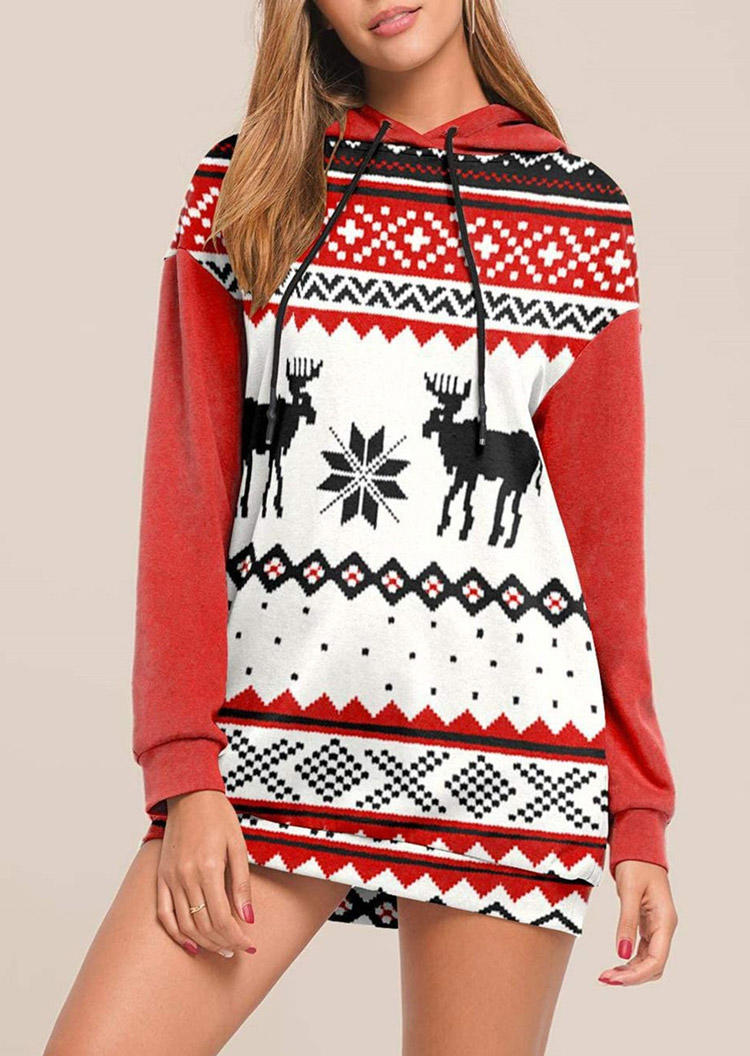 Mini Dresses Christmas Reindeer Hooded Mini Sweatshirt Dress in White. Size: ,M,L,XL
Mini Dresses Christmas Reindeer Hooded Mini Sweatshirt Dress in White. Size: ,M,L,XL