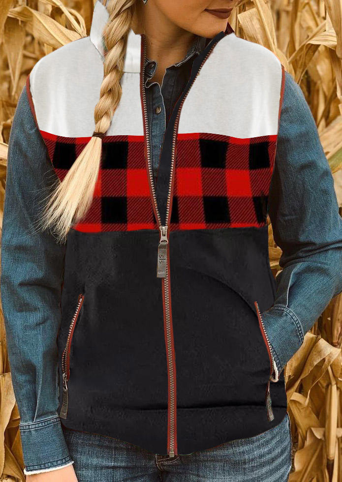 Coats Christmas Buffalo Plaid Sleeveless Vest Coat in Multicolor. Size: ,M,L,XL
Coats Christmas Buffalo Plaid Sleeveless Vest Coat in Multicolor. Size: ,M,L,XL