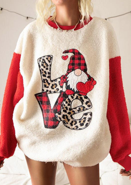 Sweatshirts Christmas Fuzzy Love Leopard Plaid Sweatshirt in Red. Size: ,M,L,XL
Sweatshirts Christmas Fuzzy Love Leopard Plaid Sweatshirt in Red. Size: ,M,L,XL
