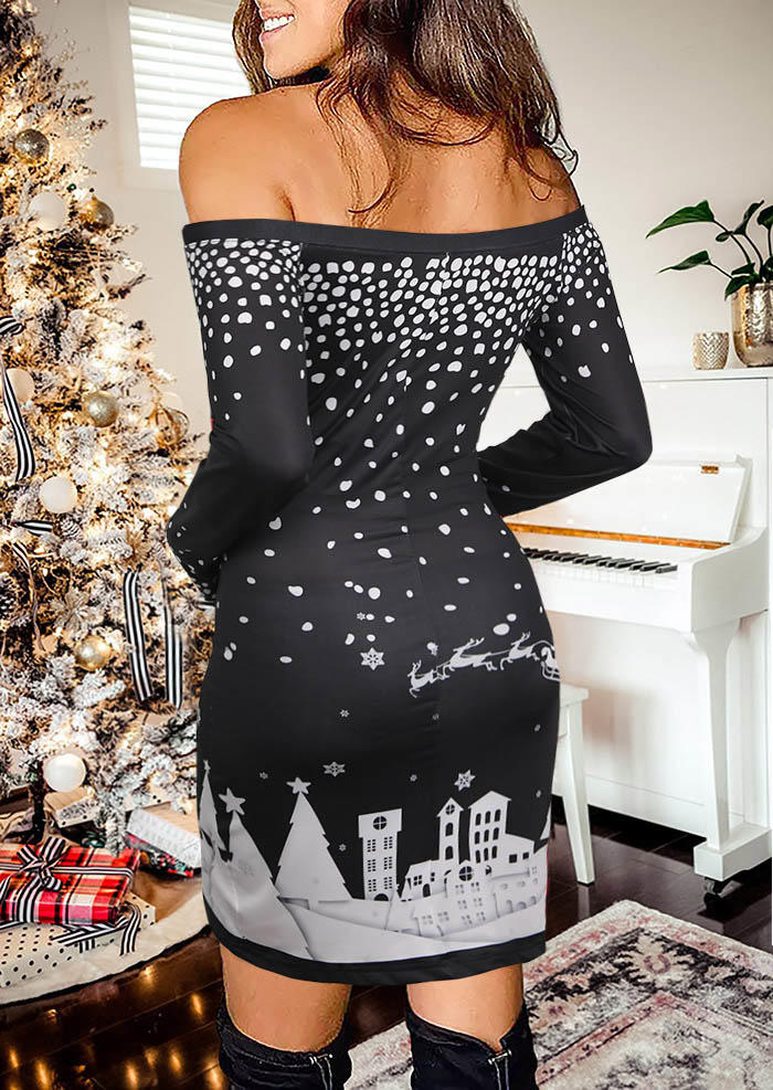 Bodycon Dresses Christmas Off Shoulder Bodycon Dress in Black. Size: ,M,L,XL
Bodycon Dresses Christmas Off Shoulder Bodycon Dress in Black. Size: ,M,L,XL