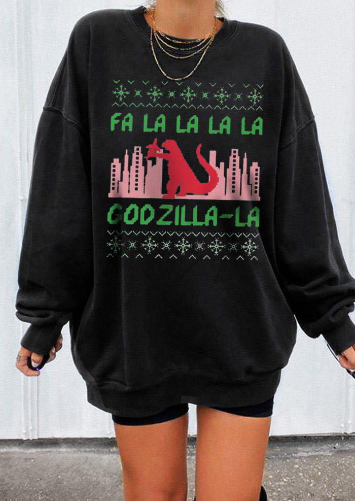 Sweatshirts Christmas Funny Godzilla Long Sleeve Sweatshirt in Black. Size: ,M,L,XL
Sweatshirts Christmas Funny Godzilla Long Sleeve Sweatshirt in Black. Size: ,M,L,XL