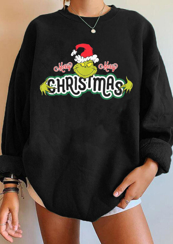 Sweatshirts Merry Christmas Cartoon Long Sleeve Sweatshirt in Black. Size: ,M,L,XL
Sweatshirts Merry Christmas Cartoon Long Sleeve Sweatshirt in Black. Size: ,M,L,XL