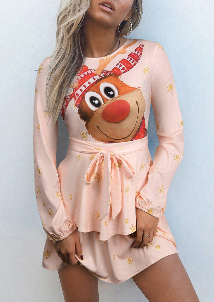 Mini Dresses Christmas Reindeer Hollow Out Layered Mini Dress in Pink. Size: ,M,L,XL
Mini Dresses Christmas Reindeer Hollow Out Layered Mini Dress in Pink. Size: ,M,L,XL