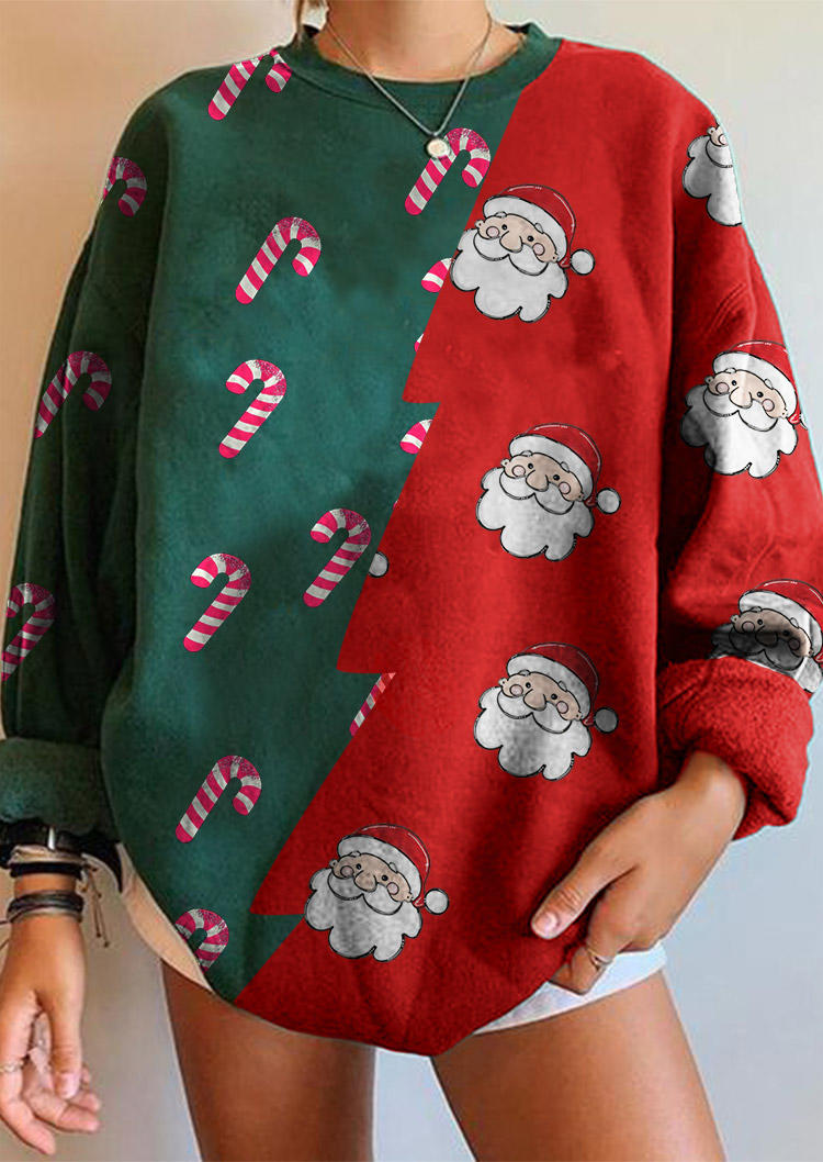 Sweatshirts Christmas Santa Claus Color Block Pullover Sweatshirt in Multicolor. Size: ,M,L,XL
Sweatshirts Christmas Santa Claus Color Block Pullover Sweatshirt in Multicolor. Size: ,M,L,XL