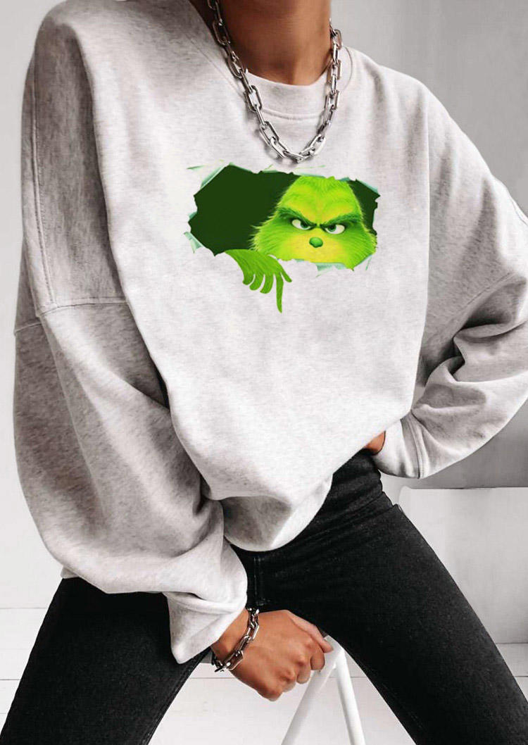Sweatshirts Christmas Cartoon Long Sleeve Pullover Sweatshirt in Gray. Size: ,M,L,XL
Sweatshirts Christmas Cartoon Long Sleeve Pullover Sweatshirt in Gray. Size: ,M,L,XL