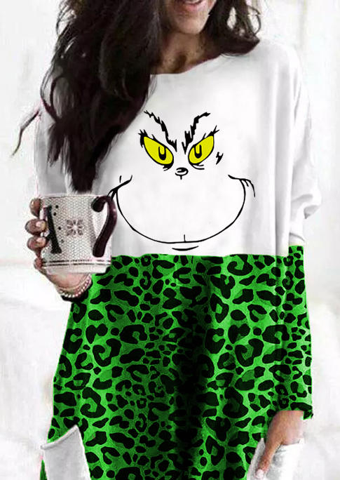Mini Dresses Cartoon Leopard Pocket Mini Dress in Green. Size: L,M,,XL
Mini Dresses Cartoon Leopard Pocket Mini Dress in Green. Size: L,M,,XL