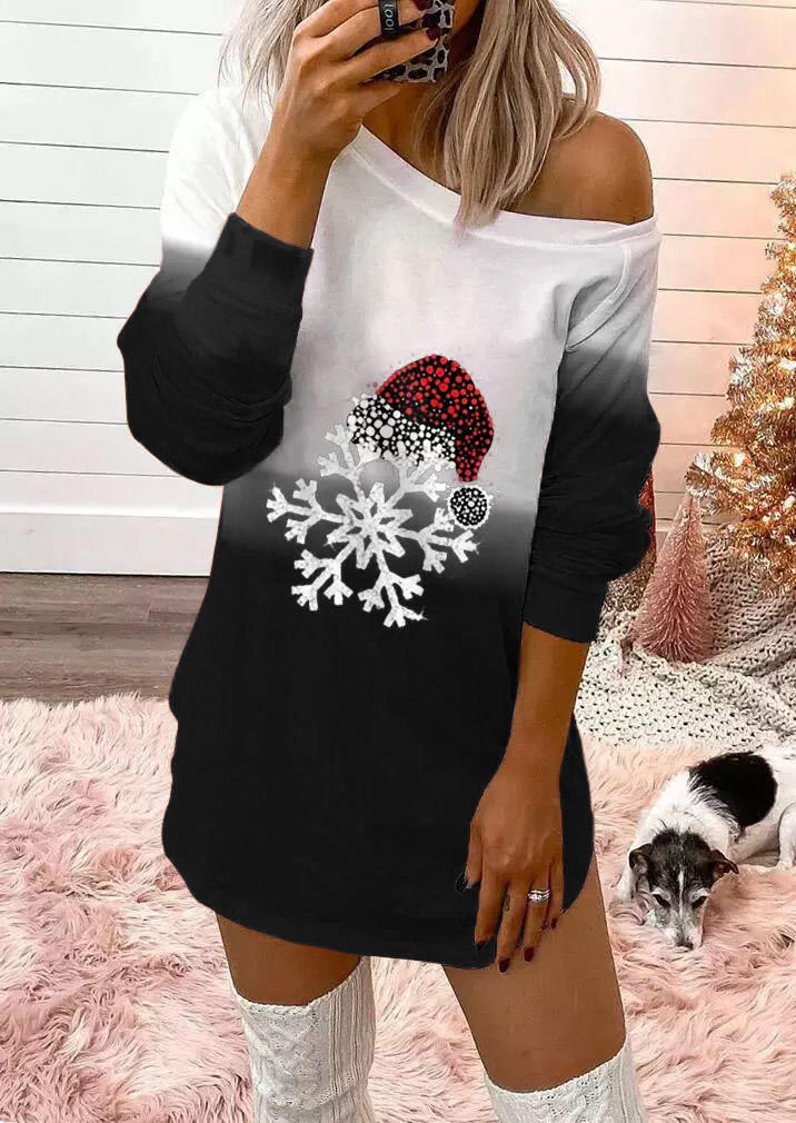 Mini Dresses Christmas Hat Snowflake Gradient Mini Dress in Black. Size: ,M,L,XL
Mini Dresses Christmas Hat Snowflake Gradient Mini Dress in Black. Size: ,M,L,XL