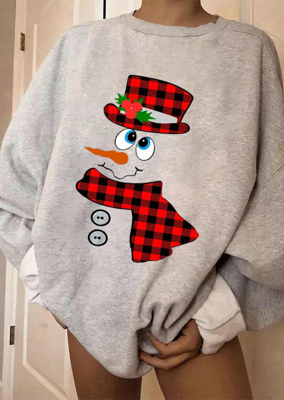 Sweatshirts Christmas Plaid Snowman Long Sleeve Sweatshirt in Light Grey. Size: ,M,L,XL
Sweatshirts Christmas Plaid Snowman Long Sleeve Sweatshirt in Light Grey. Size: ,M,L,XL