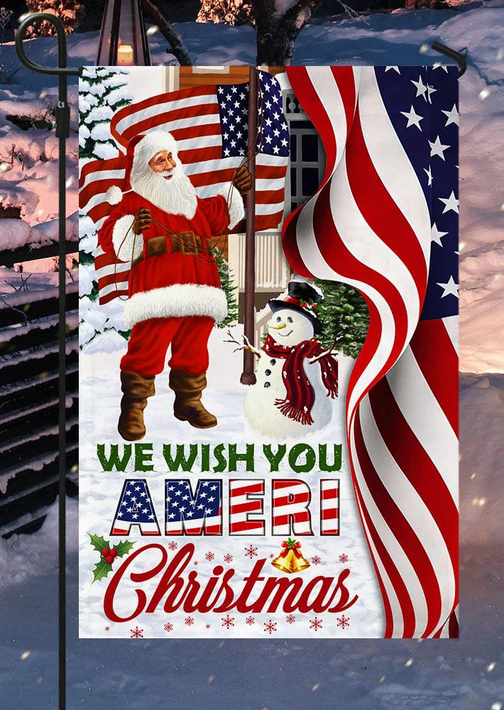 Garden Flag Christmas Santa Claus We Wish You Ameri Christmas Ornament Flag in Multicolor. Size
Garden Flag Christmas Santa Claus We Wish You Ameri Christmas Ornament Flag in Multicolor. Size