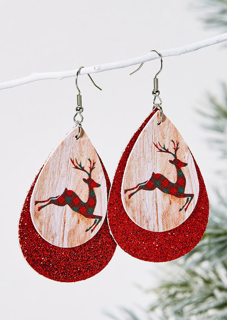 Earrings Christmas Tree Plaid Reindeer Snowman Sequined Earrings in Gold,Red. Size
Earrings Christmas Tree Plaid Reindeer Snowman Sequined Earrings in Gold,Red. Size